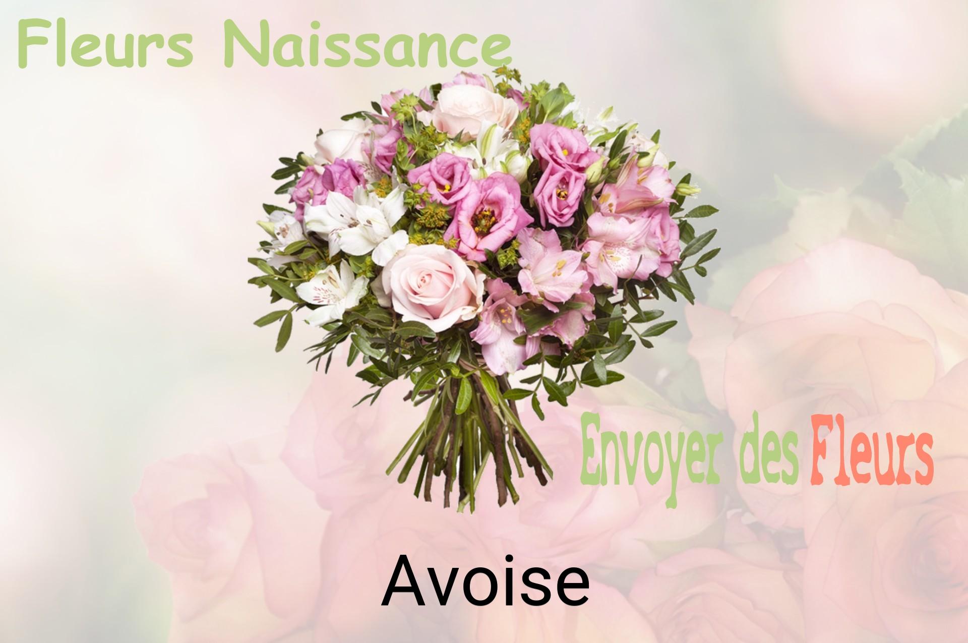 Bouquet de fleurs de naissance livré à Avoise